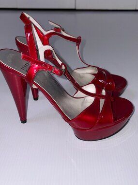 STUART WEITZMAN red platform women's size 6 shoes